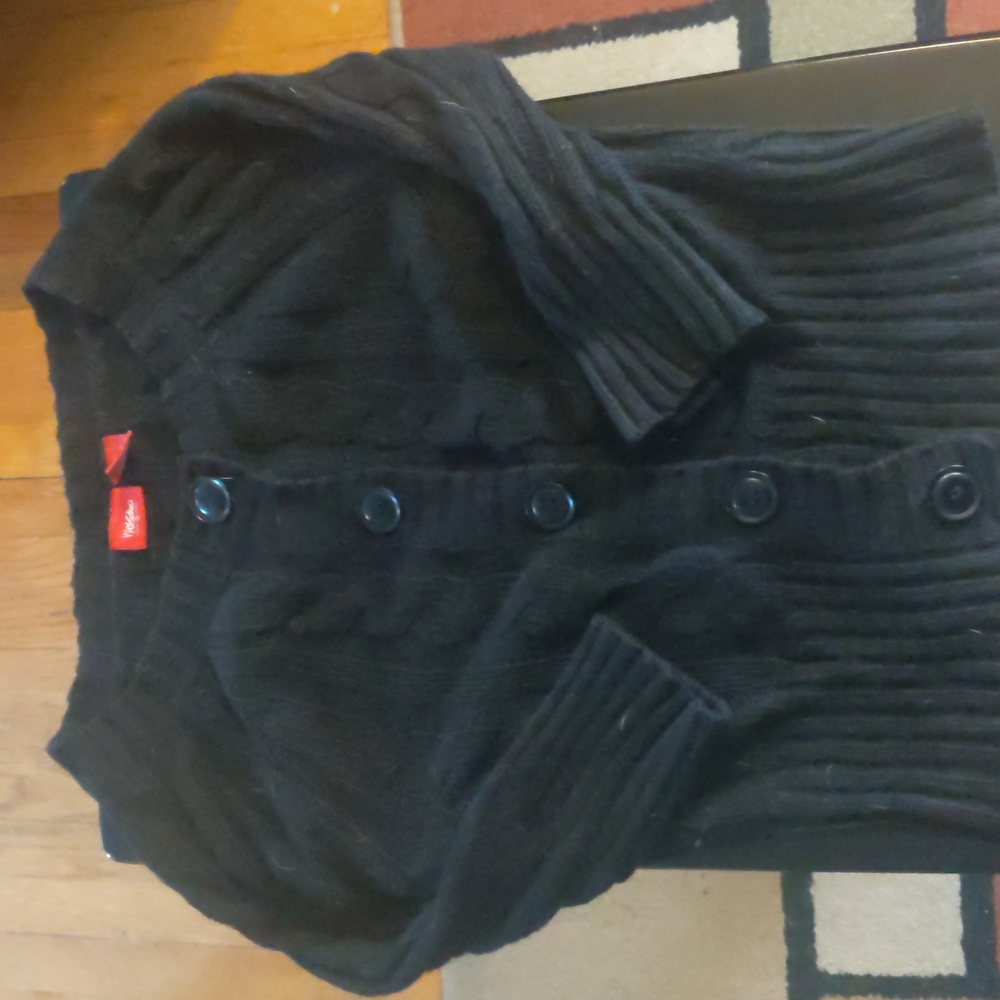 Black button down cardigan